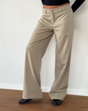 Motel Rocks Abba Low Rise Hosen Damen Grau | PIZ7842LR