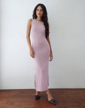 Motel Rocks Flo Maxikleid Damen Helllila | BOK3126SX