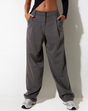 Motel Rocks Sakaria Weite Leg Hosen Damen Grau | OXW8192TO