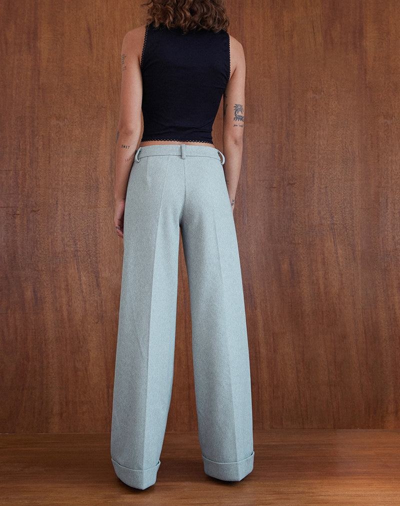 Motel Rocks Abdel Faux Wolle Tailored Hosen Damen Grau | IFL544VE