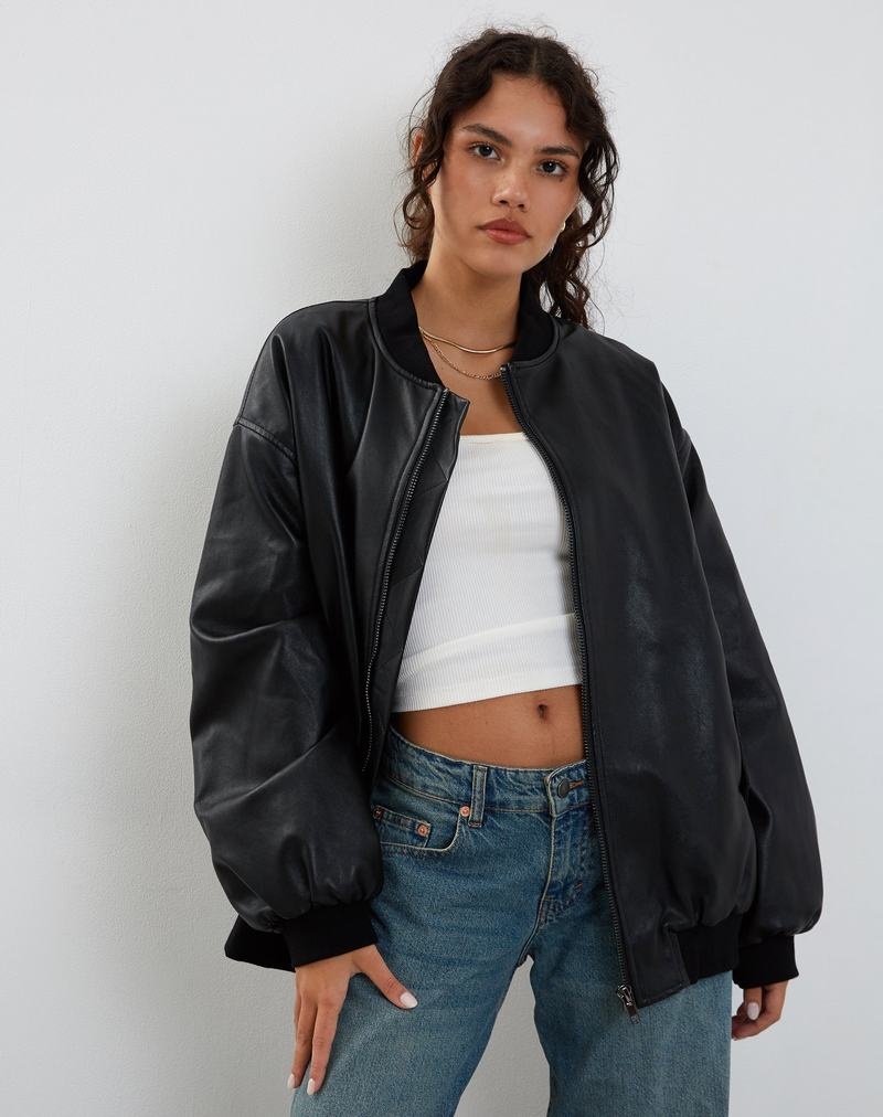 Motel Rocks Benta Jacken Damen Schwarz | EGL33CC