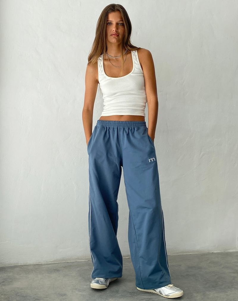 Motel Rocks Benton Weite Leg Jogginghose Damen Blau | PRW8049CE