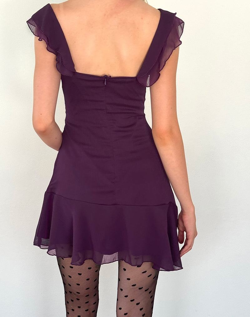 Motel Rocks Binita Minikleid Damen Lila | JLY4656LF