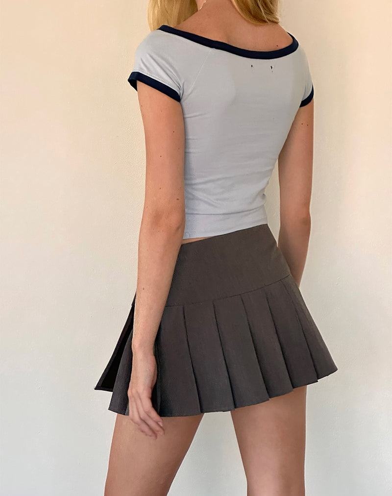 Motel Rocks Bitha Kurz Geschnittene Oberteile Damen Blau Navy | QAA83100XE