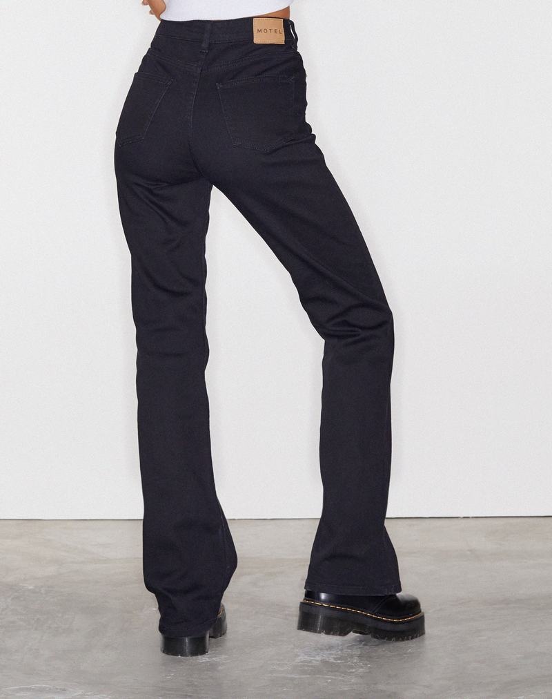 Motel Rocks Bootleg Jeans Damen Schwarz | DYO6930JU
