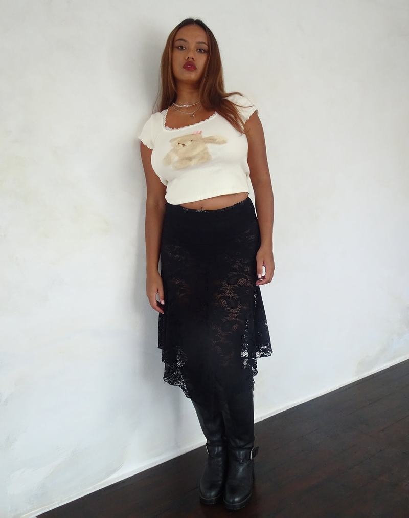 Motel Rocks Bovillo Cap Sleeve Top T-shirts Damen Weiß | FCP1432XM