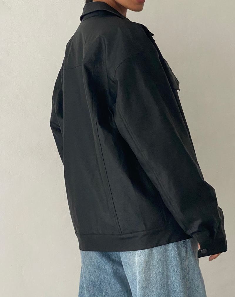 Motel Rocks Colleen Oversized Moto Biker-jacke Damen Schwarz | FZZ7322SJ