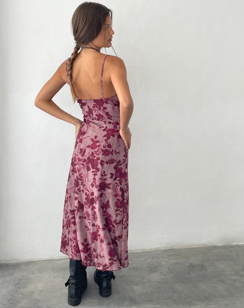 Motel Rocks Coya Maxikleid Damen Rot | NHD8440ZD