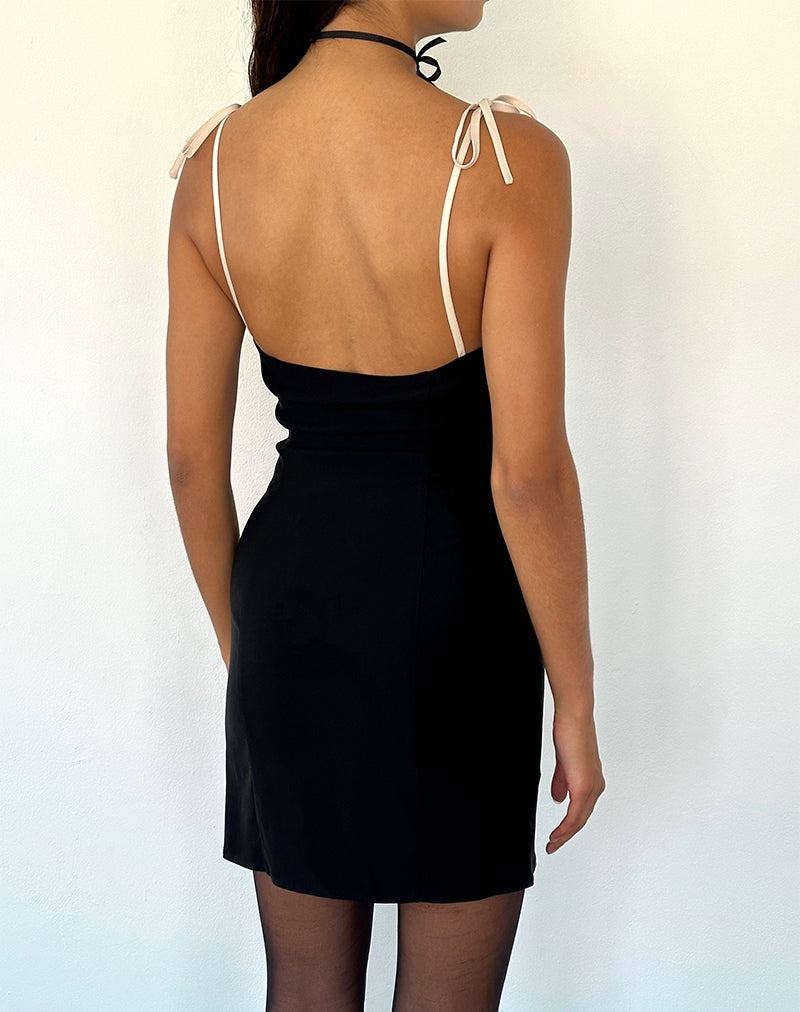 Motel Rocks Daruka Minikleid Damen Schwarz | QDV9292ZX