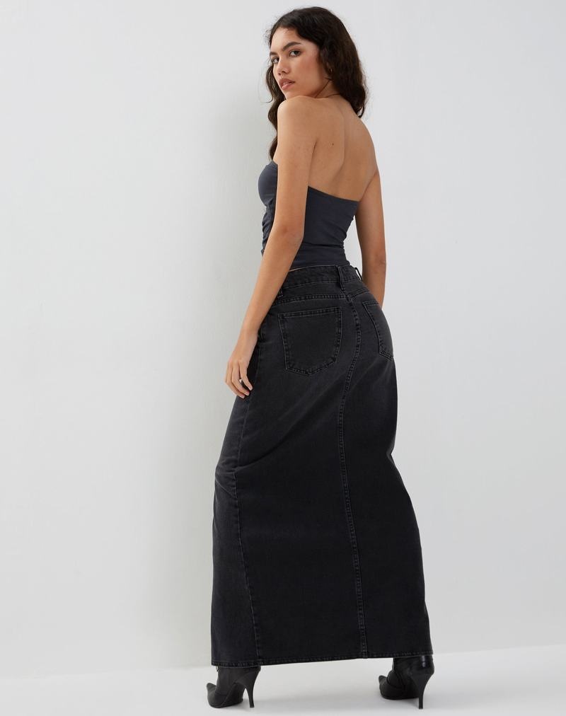 Motel Rocks Dayu Crop Bandeau-Bh Damen Blau Grau | PVW4249VK