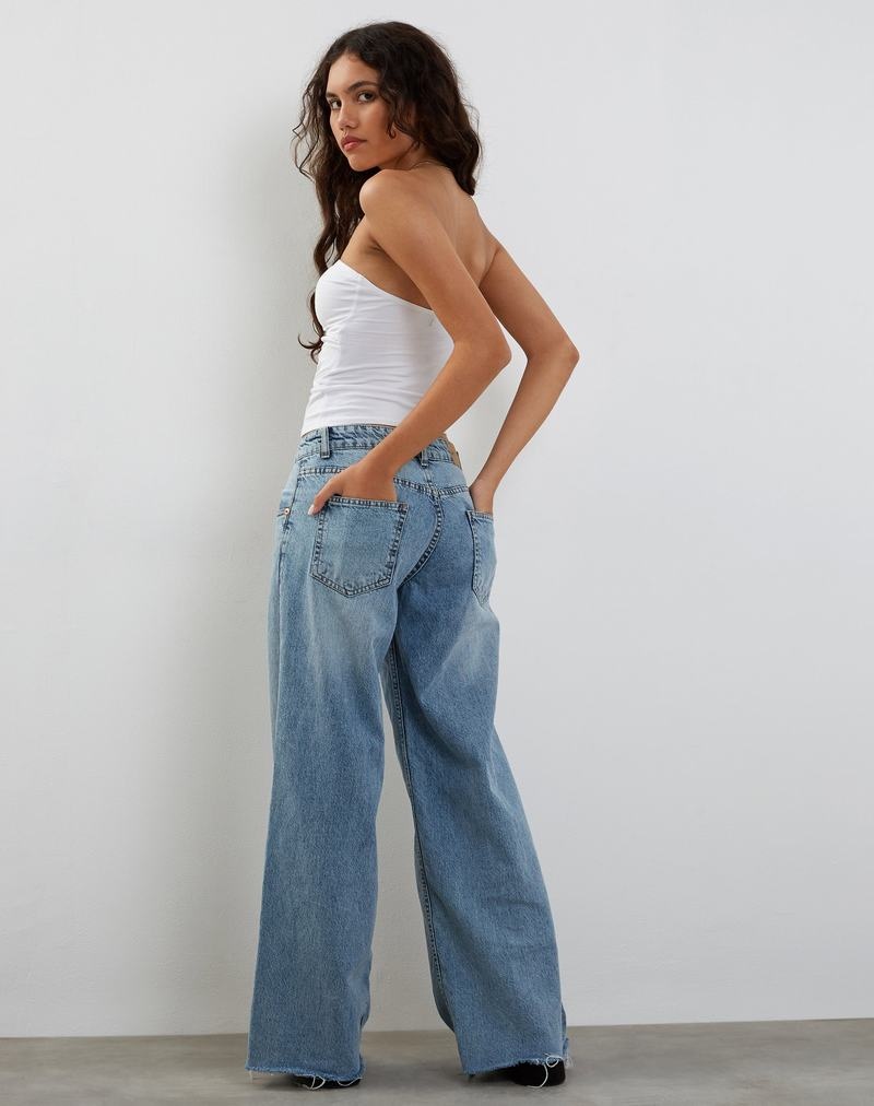 Motel Rocks Dayu Crop Bandeau-Bh Damen Weiß | VVZ954OB