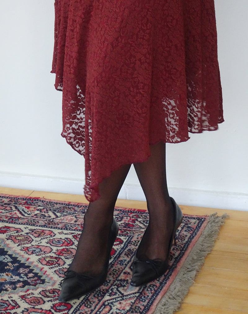 Motel Rocks Drusilla Midi-kleid Damen Rot Rosa | ECN1840NA