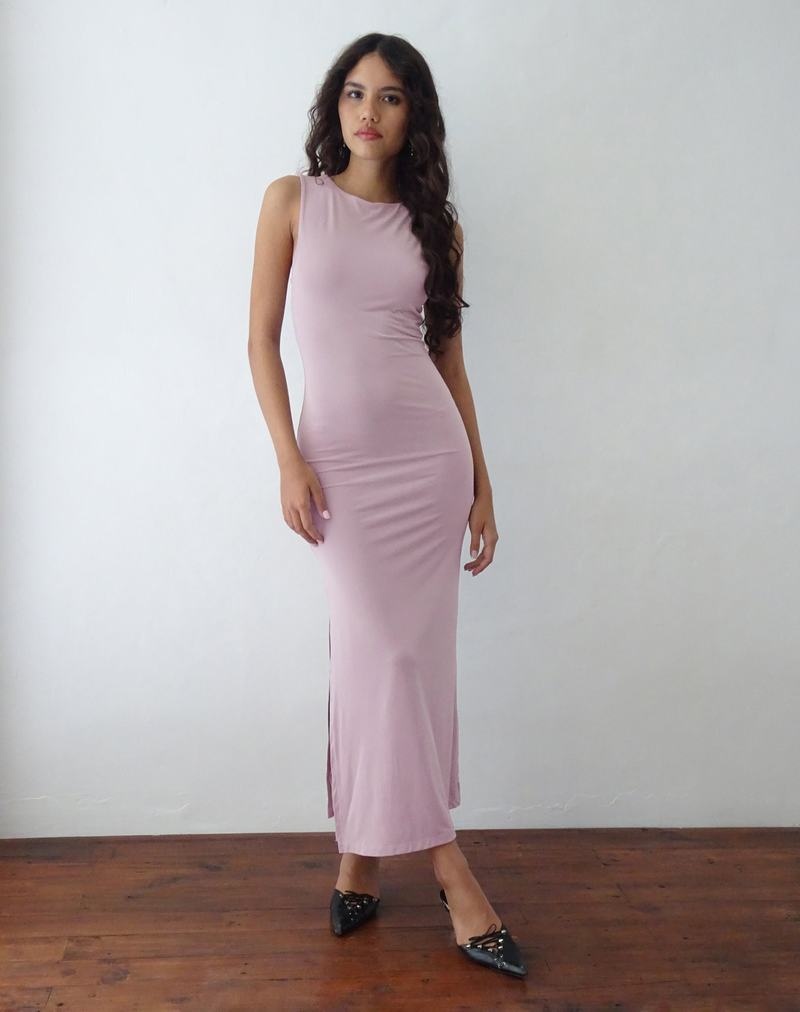 Motel Rocks Flo Maxikleid Damen Helllila | BOK3126SX