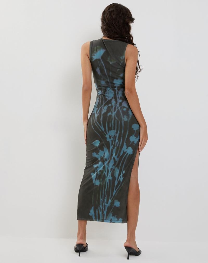 Motel Rocks Flo Midi-kleid Damen Grün | KHT9765VB