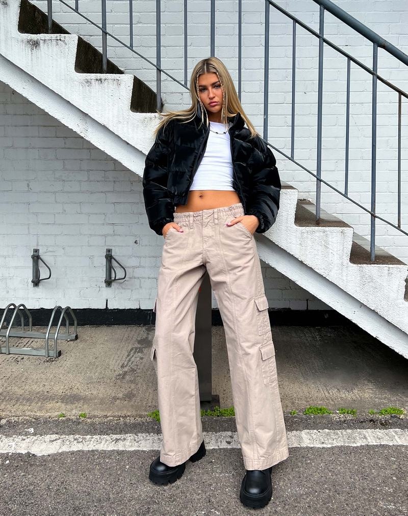 Motel Rocks Hansa Cargo Hosen Damen Grau | UXH211SC