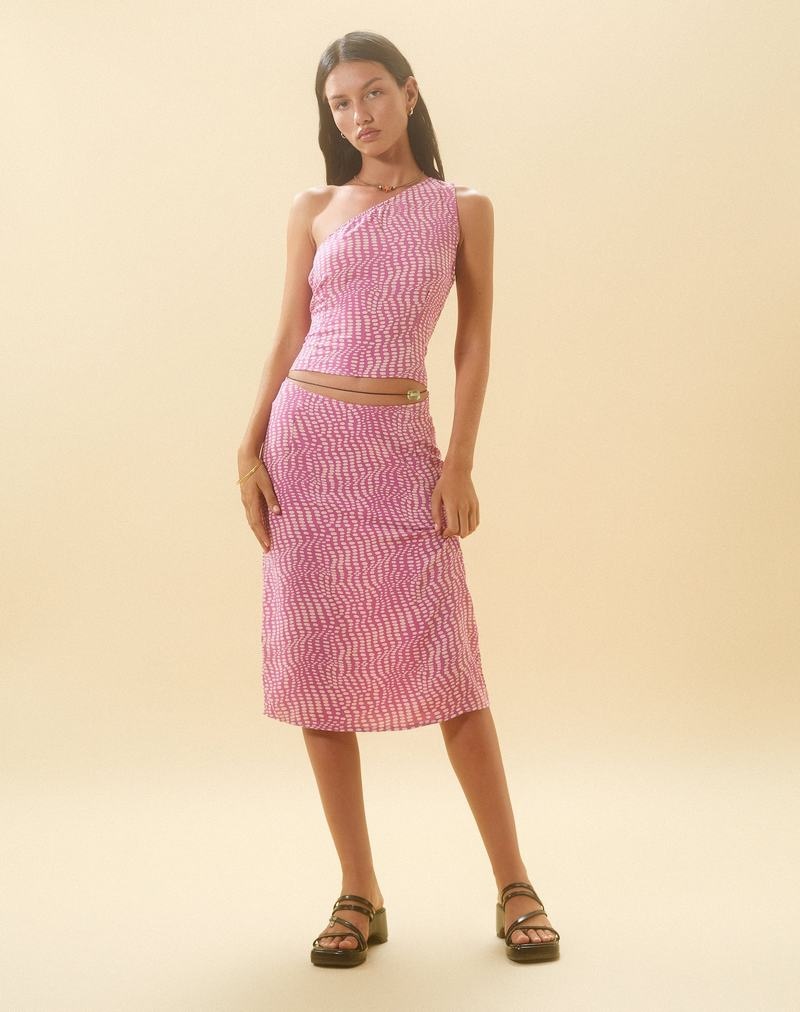 Motel Rocks Harriet Midi Röcke Damen Lila | QBX2627WQ