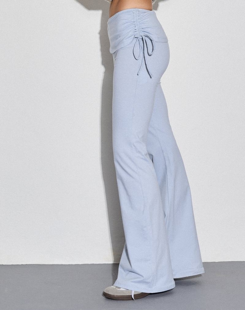 Motel Rocks Jacie Flare With Overskirt Hosen Damen Blau | BFH5413FK