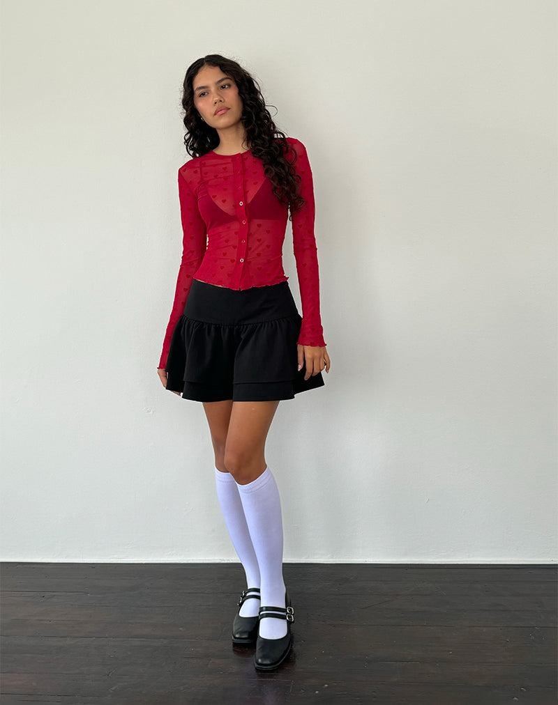 Motel Rocks Kahula Hemd Damen Rot | MBK167IK