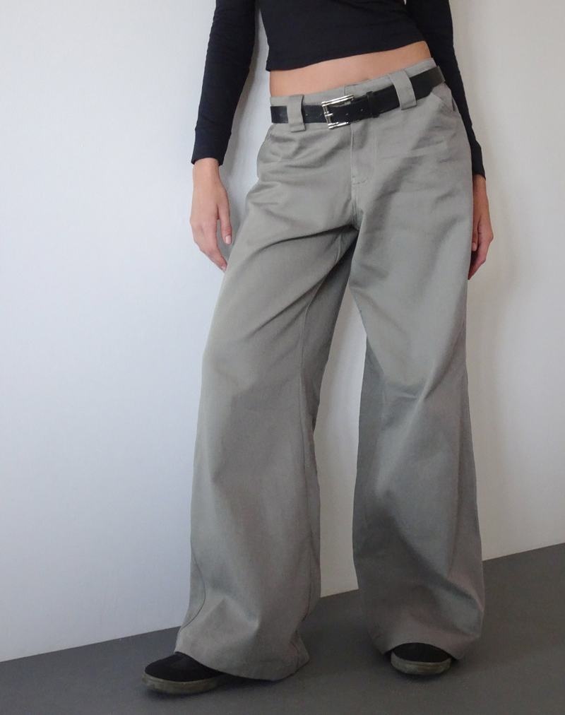 Motel Rocks Kaomy Weite Leg Hosen Damen Grün | GPD7110JX