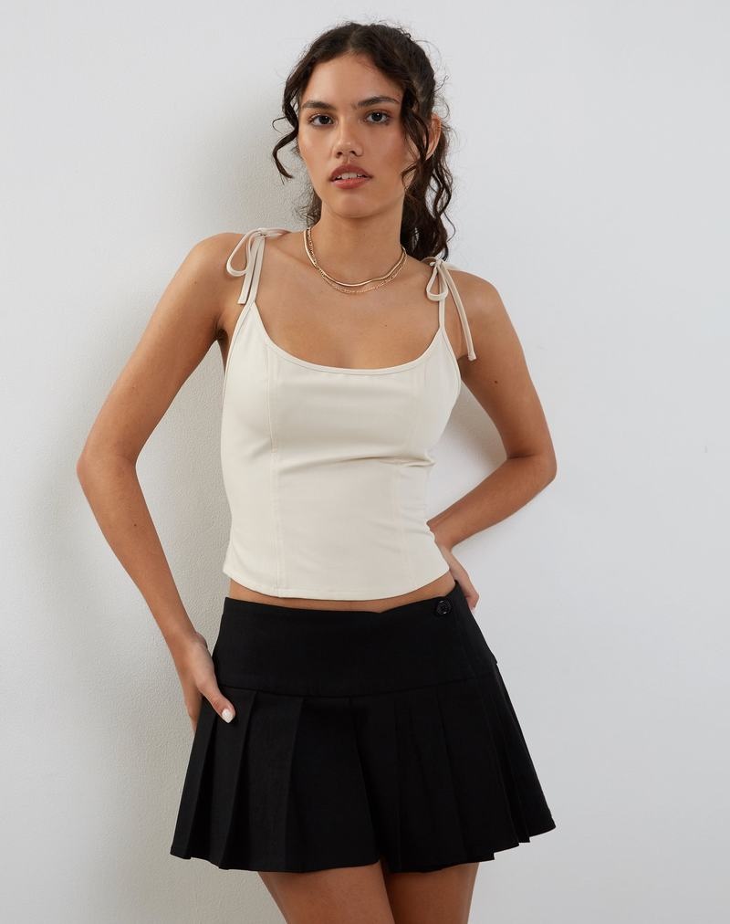 Motel Rocks Kiona Corset Weste Damen Weiß Weiß | JFE9365CK
