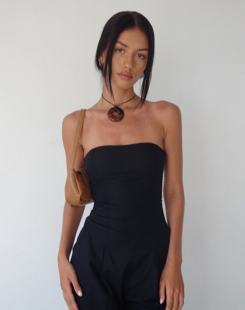 Motel Rocks Kyaria Jumpsuit Damen Schwarz | YRM4399DF