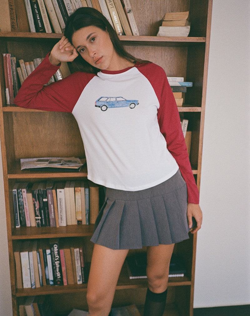 Motel Rocks Kyiato T-shirts Damen Rot Weiß | YIW7014OC