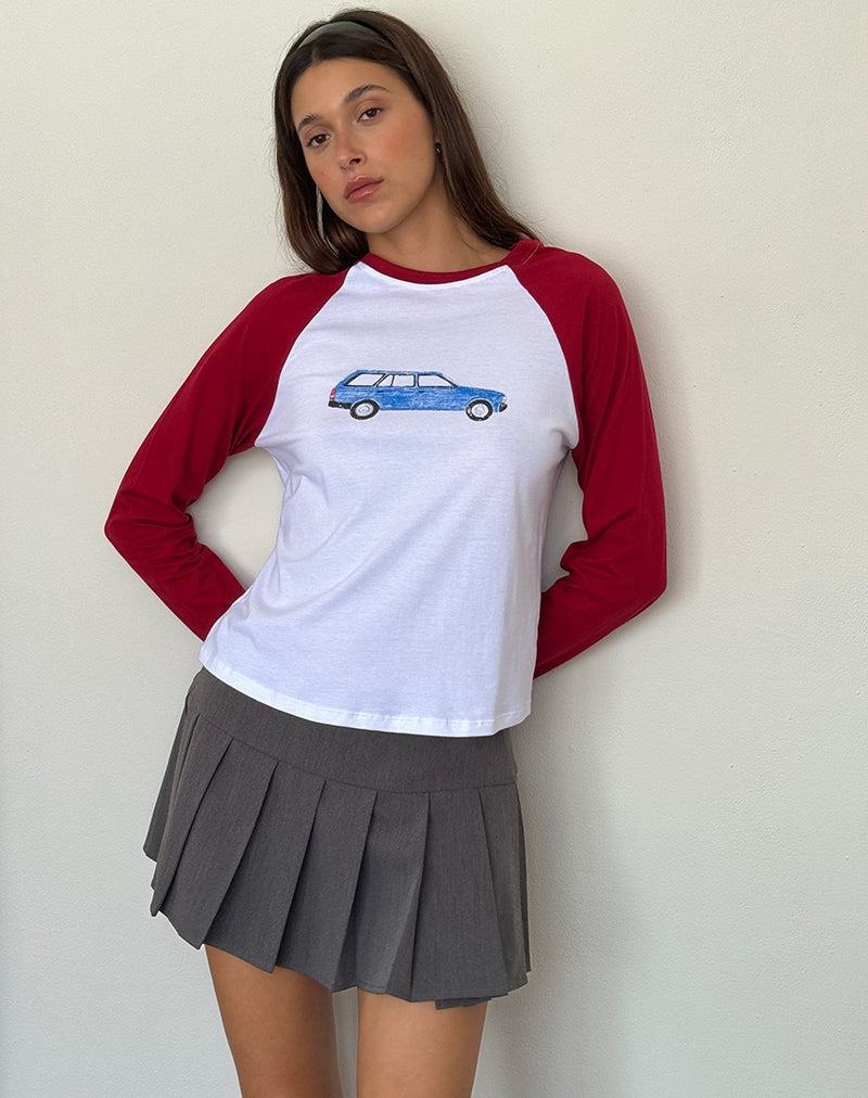 Motel Rocks Kyiato T-shirts Damen Rot Weiß | YIW7014OC