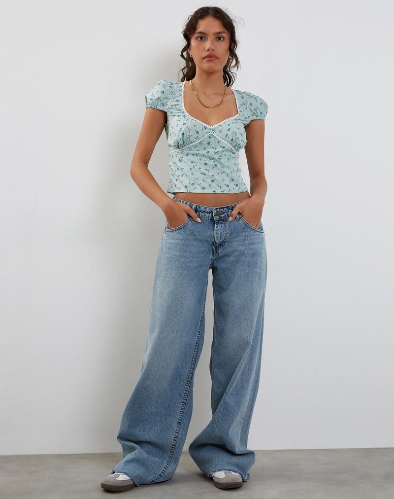 Motel Rocks Laz T-shirts Damen Grün | JNS7913KR
