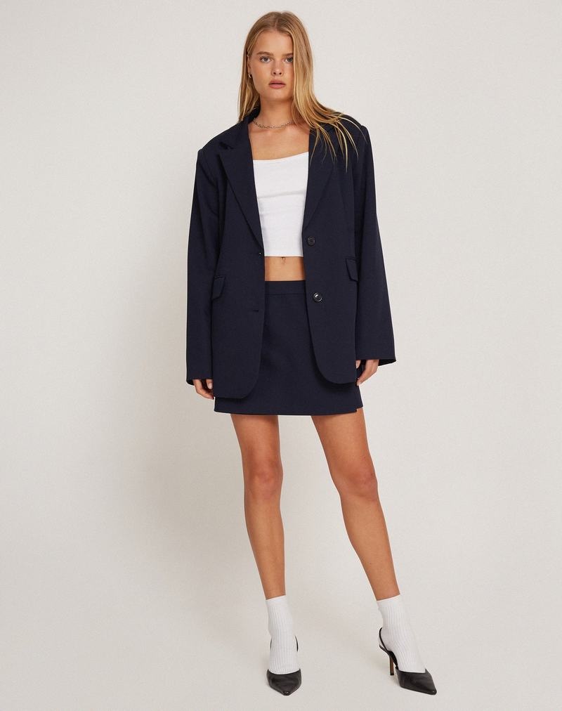 Motel Rocks Lolana Mini Wrap Röcke Damen Navy | TFA3172OO
