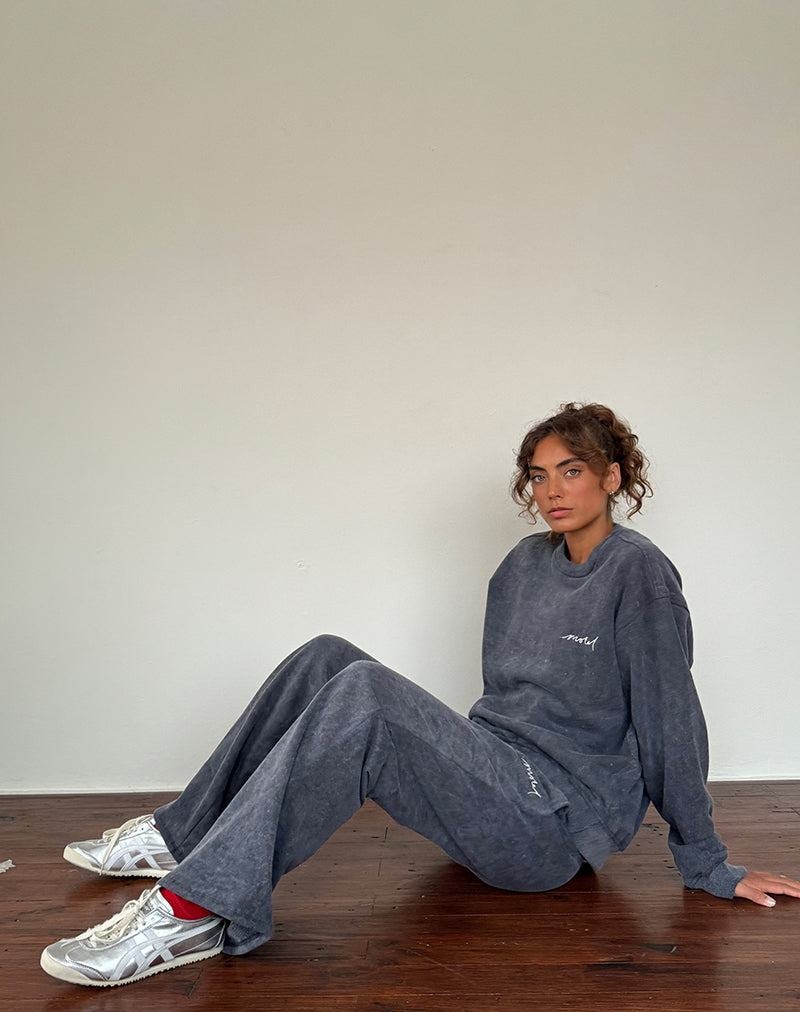 Motel Rocks Loose Jogginghose Damen Schwarz Weiß | FXC6366IL
