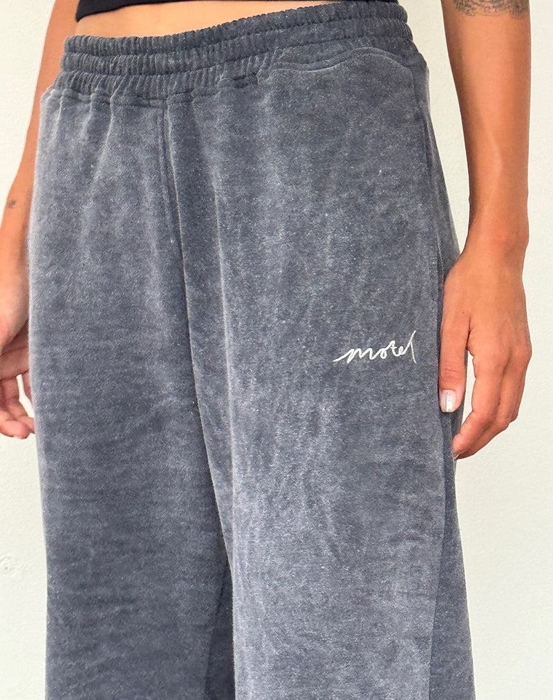 Motel Rocks Loose Jogginghose Damen Schwarz Weiß | FXC6366IL