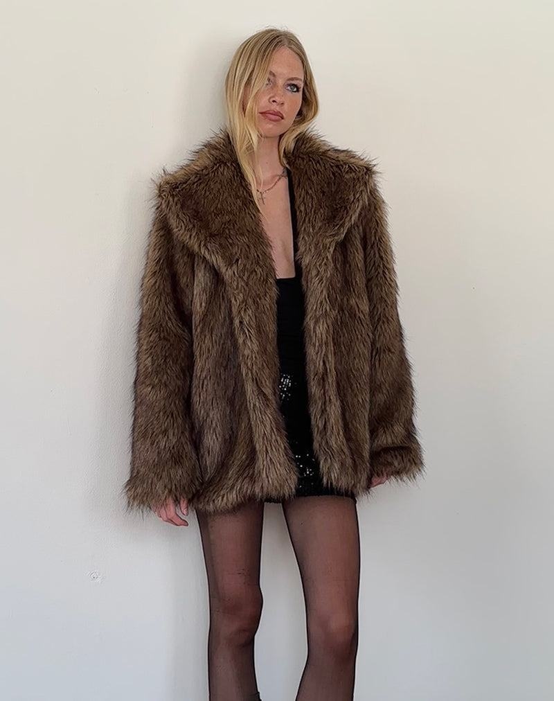 Motel Rocks Lupita Jacken Damen Braun | MID5063TG