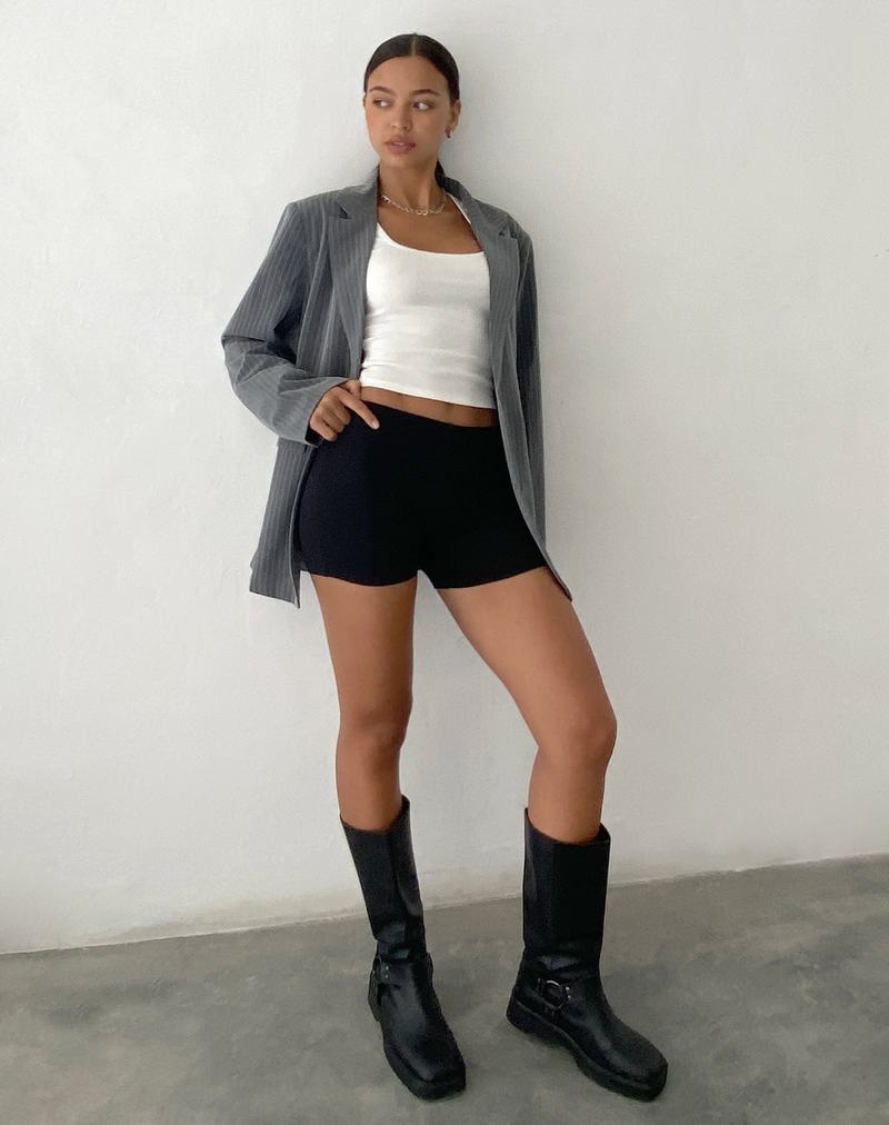 Motel Rocks Maiwa Blazer Damen Grau | RVD5977BH