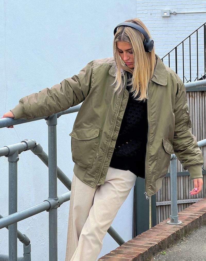 Motel Rocks Manik Jacken Damen Khaki Grün | ZIE9743OT