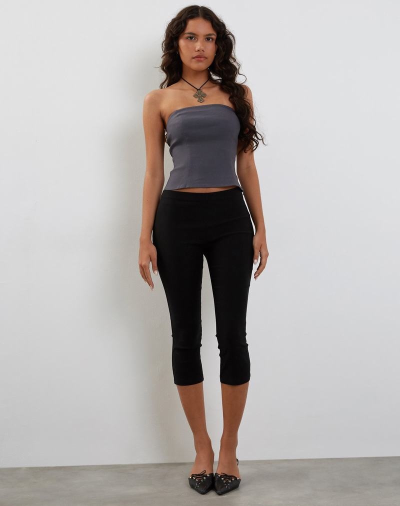 Motel Rocks Maribaya Longline Corset Weste Damen Grau | KQQ6156BG