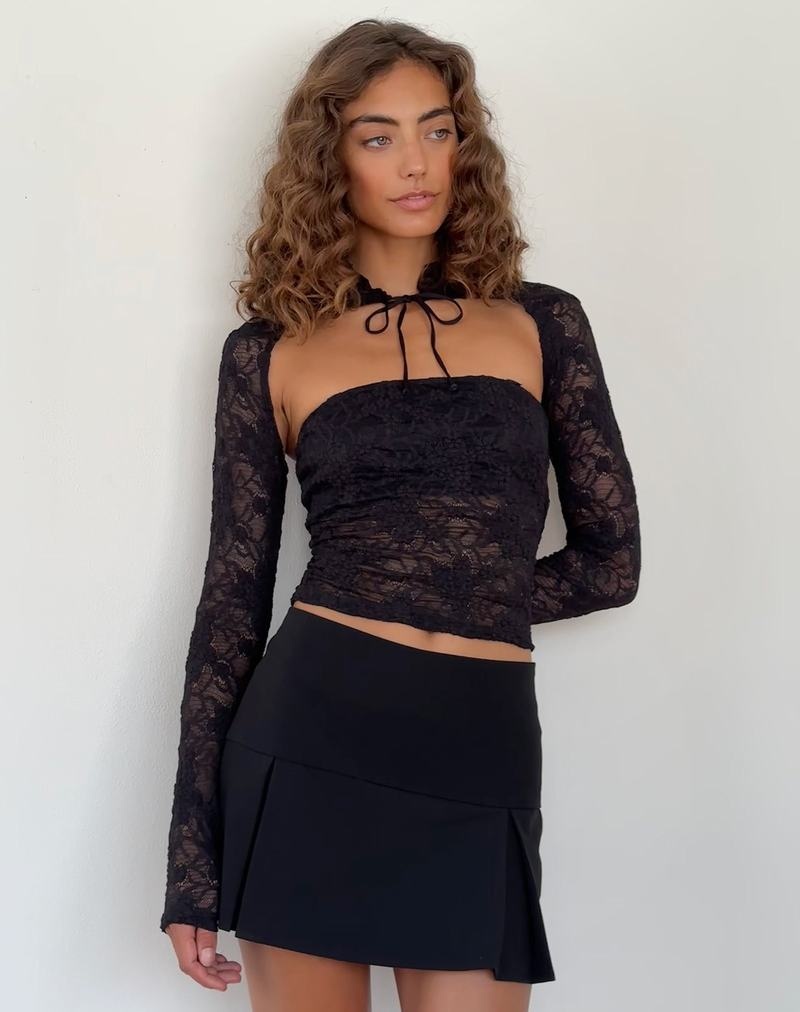 Motel Rocks Melvina And Shrug Set Bandeau-Bh Damen Schwarz | HDZ5100CA