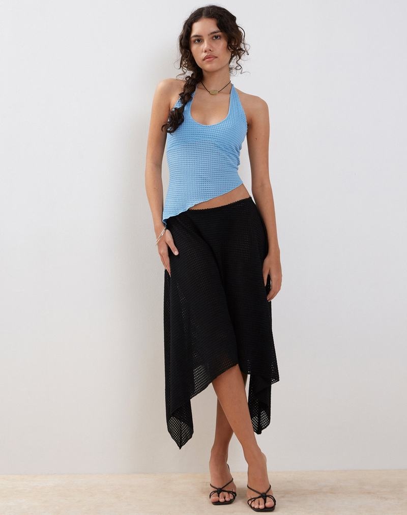 Motel Rocks Oceane Halterneck Weste Damen Blau | UZC9876RD