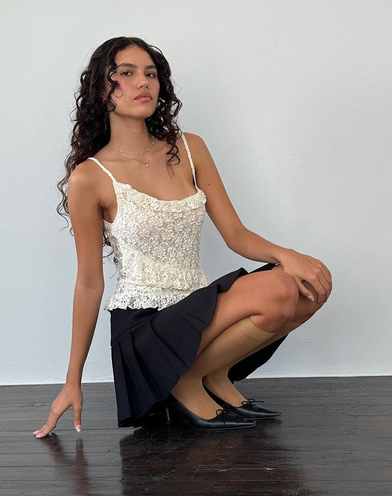Motel Rocks Octavia Asymmetric Cami Tanktop Damen Weiß | YYC2020EB