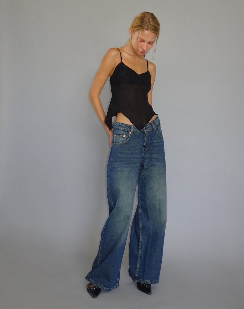 Motel Rocks Roomy Extra Weite Low Rise Jeans Damen Hellblau | UOL5217KE