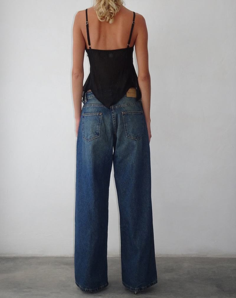 Motel Rocks Roomy Extra Weite Low Rise Jeans Damen Hellblau | UOL5217KE