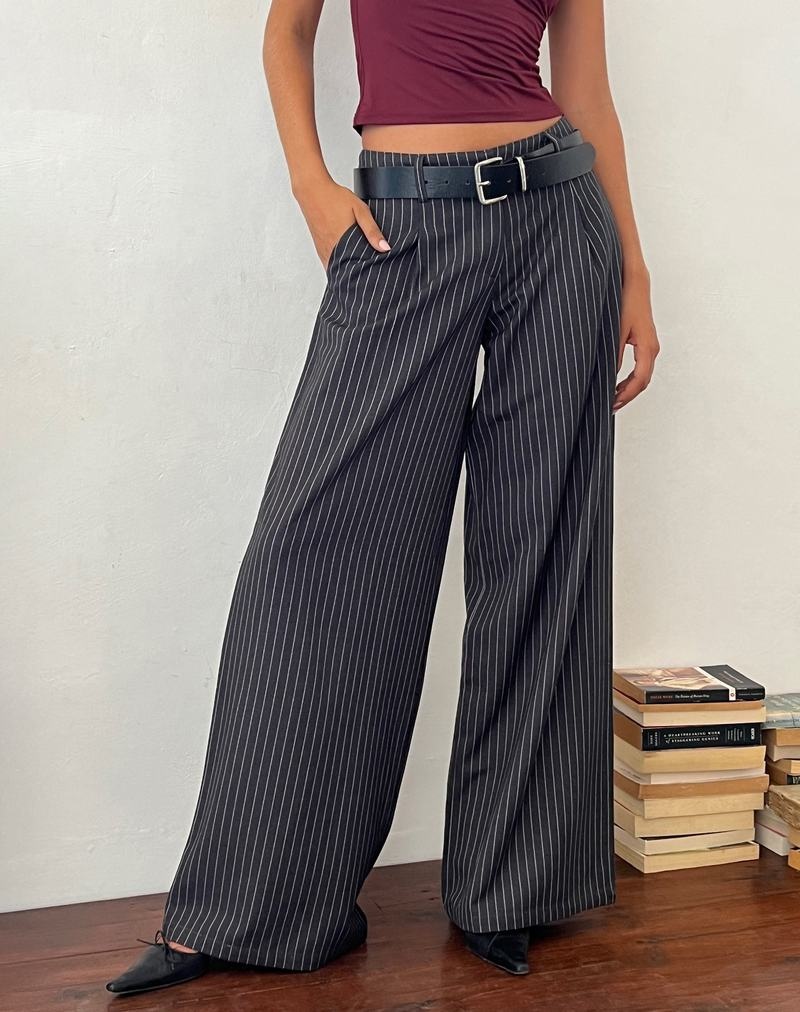 Motel Rocks Sagawa Tailored Hosen Damen Dunkelgrau | LGK4782PL