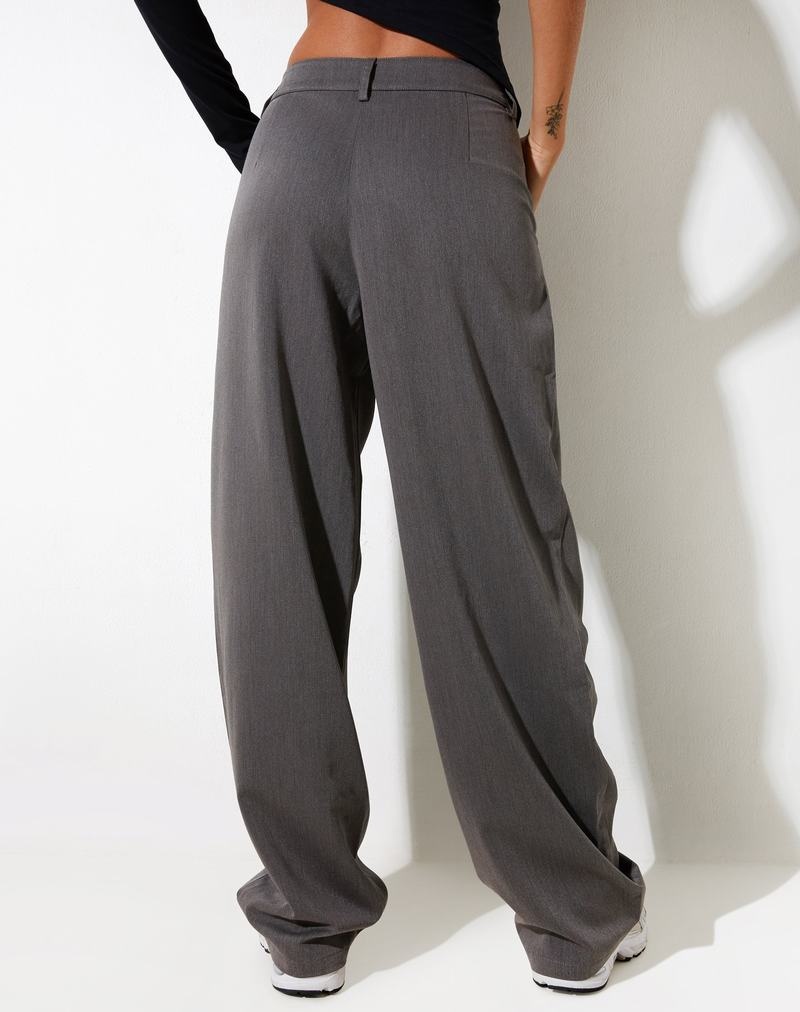 Motel Rocks Sakaria Weite Leg Hosen Damen Grau | OXW8192TO