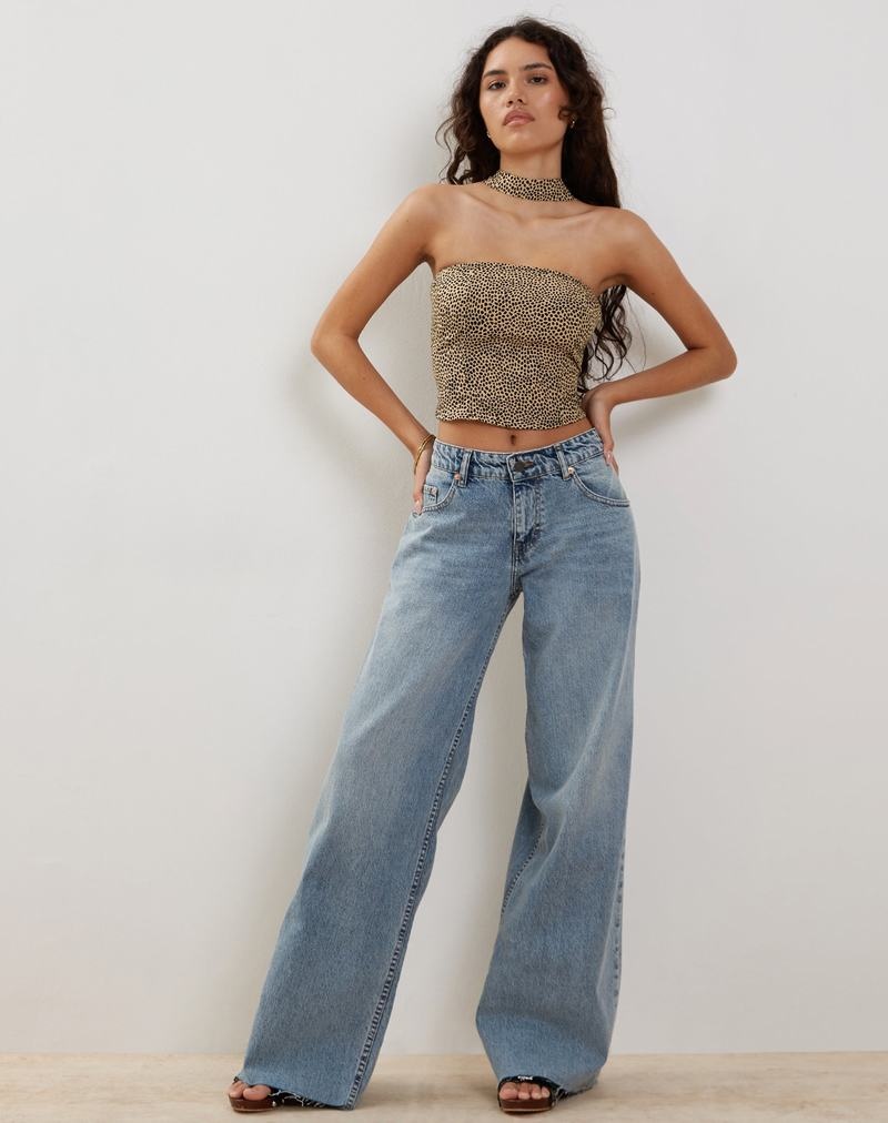 Motel Rocks Shaloe And Scarf Set Bandeau-Bh Damen Braun | EOV6363VY
