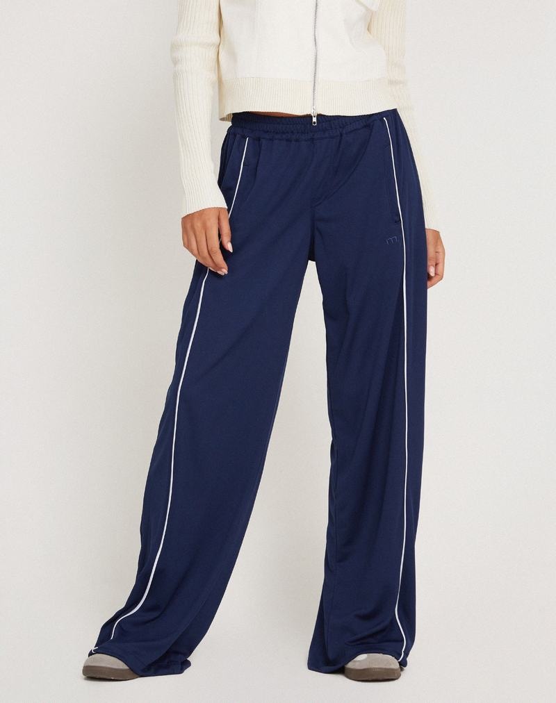 Motel Rocks Shobi Weite Leg Jogginghose Damen Navy | GBJ5992SY