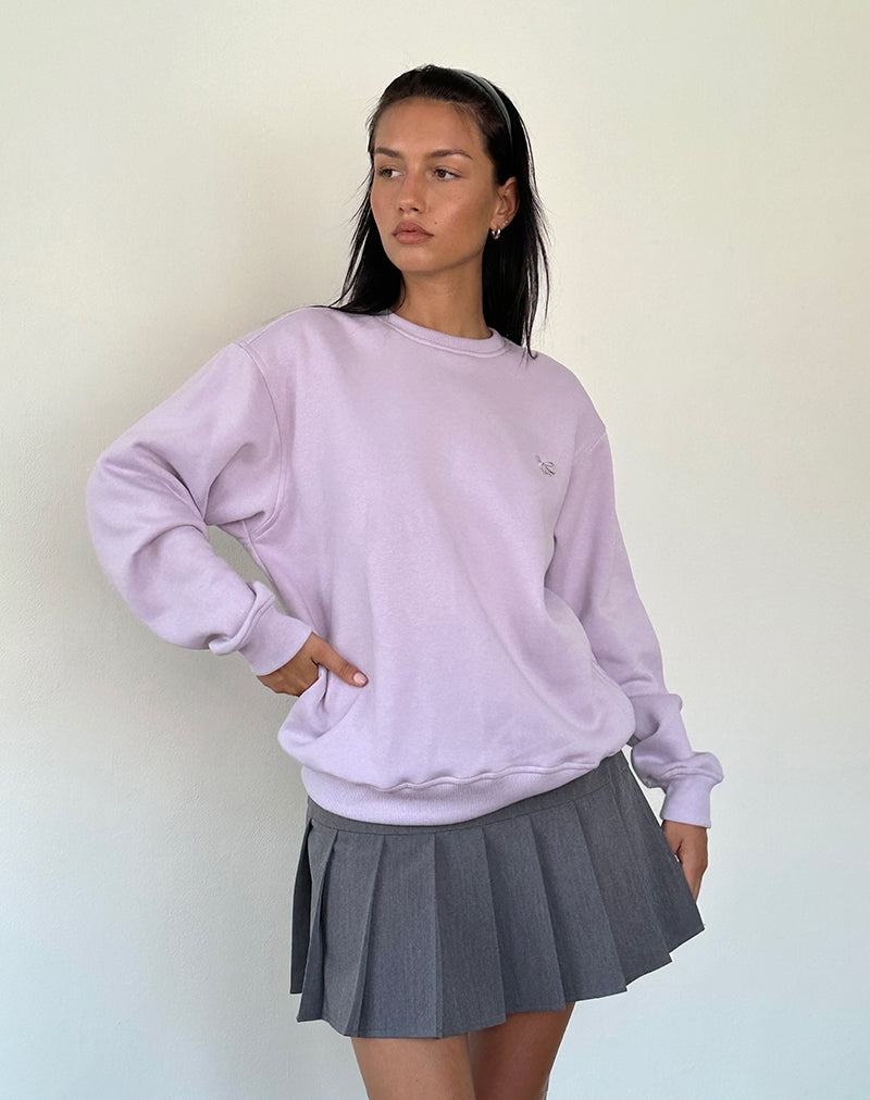 Motel Rocks Tillie Pullover Damen Lila Grau | QIS1086ZI
