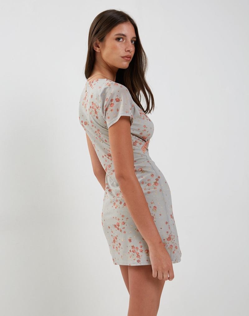Motel Rocks Vania Minikleid Damen Blau Rosa Rosa | BFE214MI