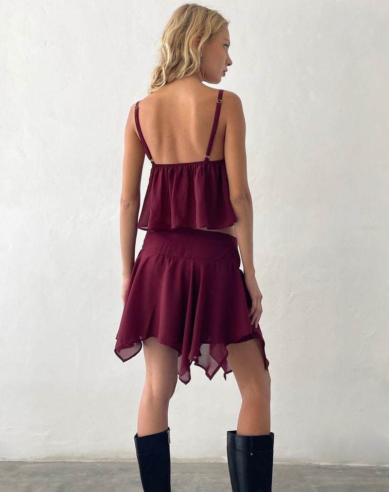 Motel Rocks Veny Mini Röcke Damen Rot | UFW646UO