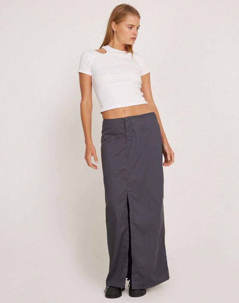 Motel Rocks Yuji Cutout Top T-shirts Damen Weiß | SID5346LS